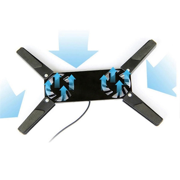 Computer Cooler Højtydende Anti-ridse ABS Universal Foldbar Computer Cooler til Laptop
