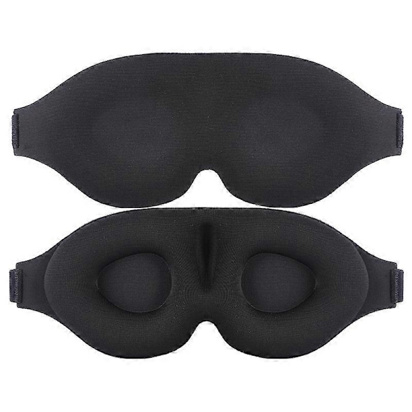 Sovemaske til sidesovere, lysblokerende 3D-sovemaske, blød åndbar øjenmaske til kvinder og mænd, afslappende nul-tryk natbind