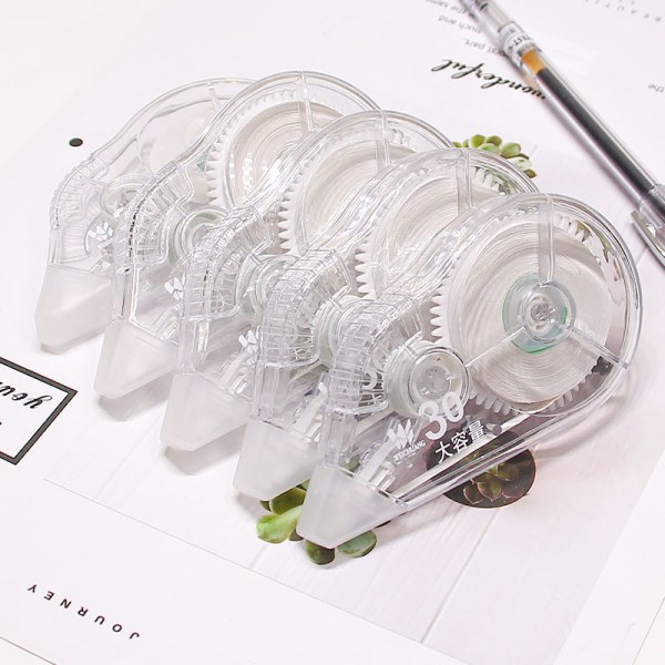 5 Pack Mini Rättningstejp Vit utstrykningsstift Applikator