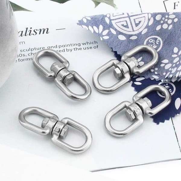 M6 Dobbelt-Endet Svingbar Ring, 304 Rustfritt Stål Svingbar Ring, Sving