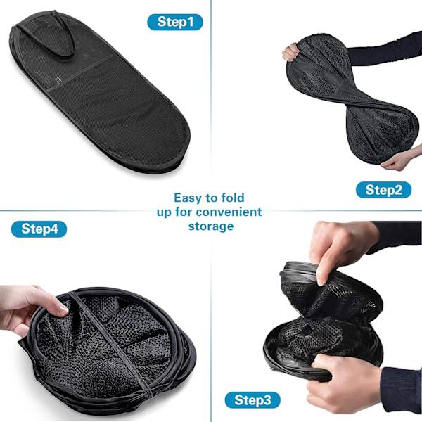 2-pack Utdragbar Nät-Tvätthållare, Vikbar Tvätthållare