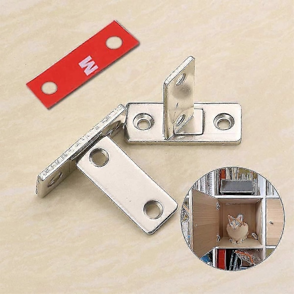 Skåpmagneter, Magnetlås 8-pack Slim Magnetiskt Lås Dörr Självhäftande För Lås Magnet Dörrmöbler Magneter
