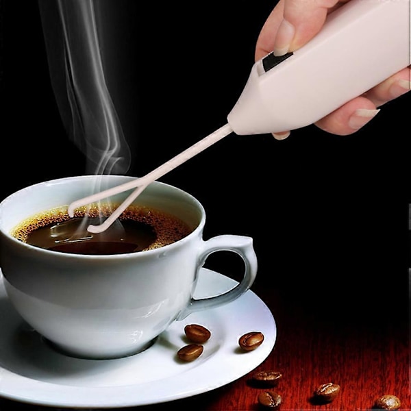 2 stk. Elektrisk Melkeskummer Håndholdt Kaffeskummer Eggvisp Mini Drikkemikser
