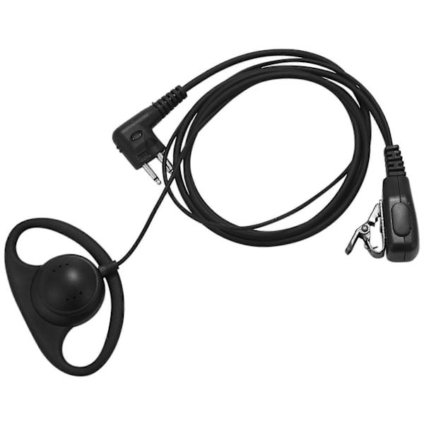 (4-pack) 2-stifts Avancerat D-format Clip-ear Ptt Headset Hörsnäcka Mikrofon För 2-vägsradio Gp88s Gp300 Gp68