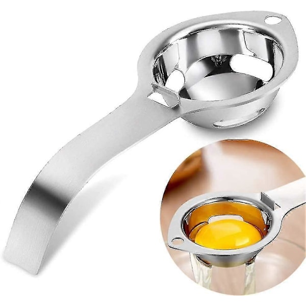 Eggeplommeseparator, Eggeplommeseparator, Laget av matkvalitet 304 rustfritt stål, gave