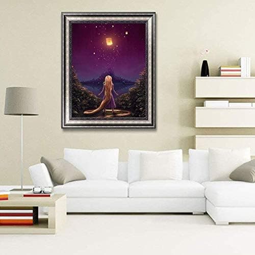 #DIY Diamantmaleri Sæt, 12x16inch, Rapunzel#