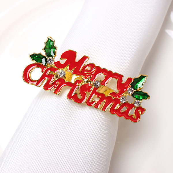 #6 stycken julservettringar - God Jul, Unika servettringar #