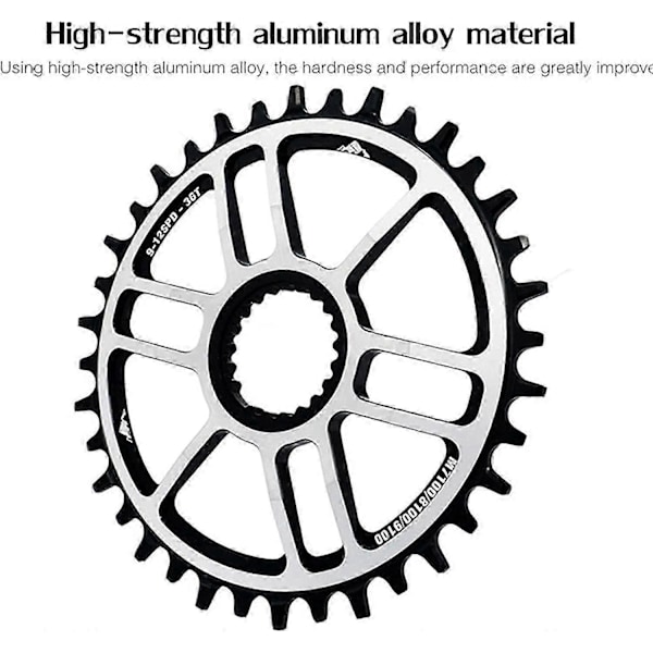 12 Speed Kædekrans, 36T T6 Aluminium Legering Direkte Montering Kædekrans Enkelt Rund Holdbart Kranksæt