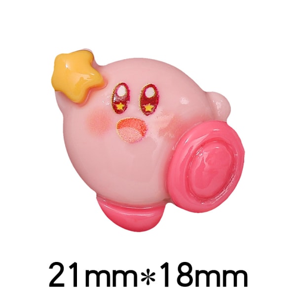 #7 st. Cartoon Kirby Telefonfodral Resin DIY Smyckestillbehör#