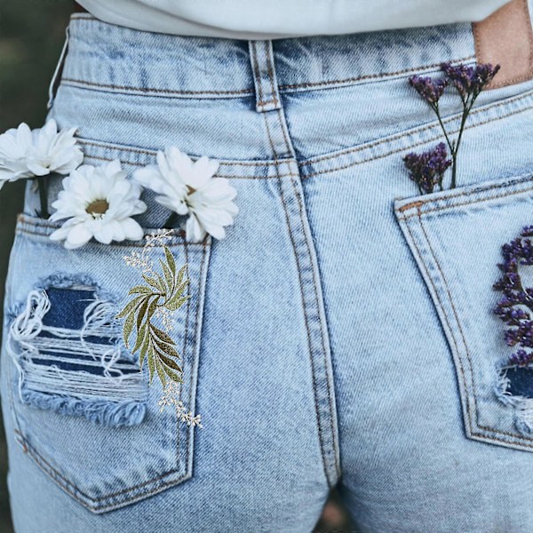 2 stk. Hat Tilbehør DIY Broderi Applikation DIY Tøj Patch DIY Sy Patch