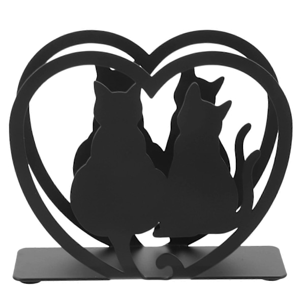 Metall Serviett Holder Katt Modellering Dekorativt Vevsholder Serviettstativ for Bryllupsfest