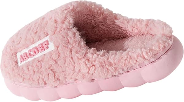 #Rosa, fluffiga tofflor plyschtofflor (varma vintertofflor) för mig#