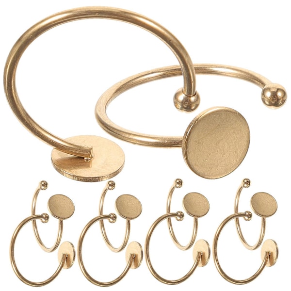 10 stk. Ringemner for smykkelaging Justerbare ringbaser Ringemner Smykkefunn DIY-utstyr