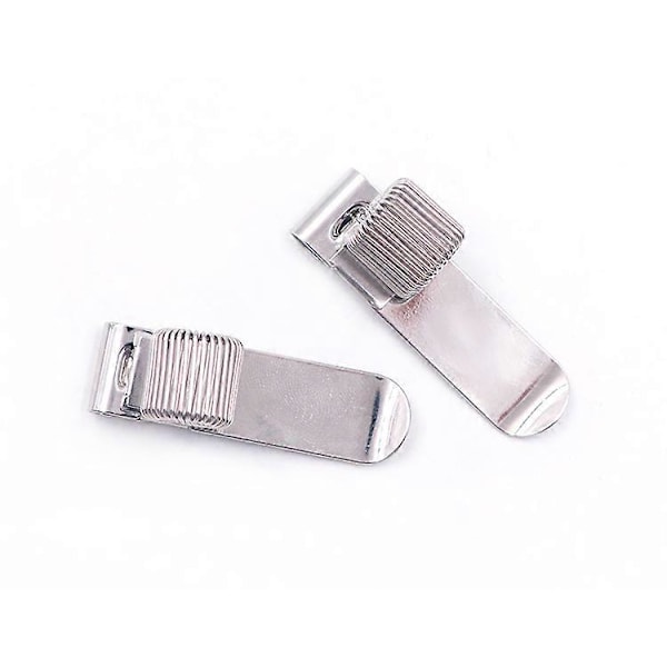 2 stk. Udvidbare blyantclips penneholder, enkelt/dobbelt/trippel hul metal fjeder penneholder kontorartikler til notesbog og clipboard