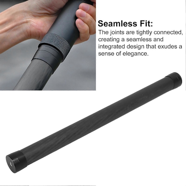 Stabilisator Forlængerstang 49cm Selfie Stick Kompatibel med Feiyu, Zhiyun og Ronin Stabilisator med 3/8in 1/4in Gevind Håndholdt Stang