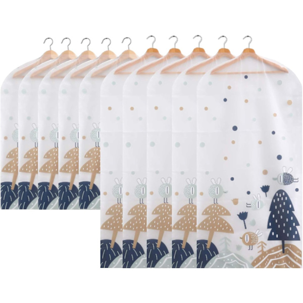 *Klädpåsar, Andningsbara Klädpåsar, 10 Pack Kostymöverdrag, Vikbar*
