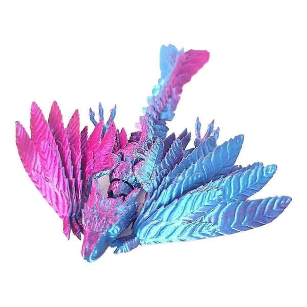 Dynamisk 3D-printet Drage Krystaldrage til Voksne 3D-printet Articuleret Drage