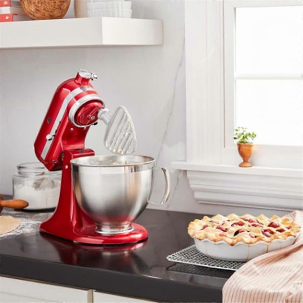 Rustfritt stål tilbehør Blandingspadle 4,5-5 Quart Flex Edge Visp for