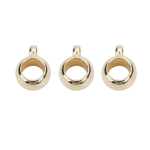 100 kpl Isoaukkohelmiä Riipus DIY Riipus Tarvikkeet Isoaukko Löysä Helmi Riipus DIY Korutarvikkeet (Kultainen 5mm 8mm)