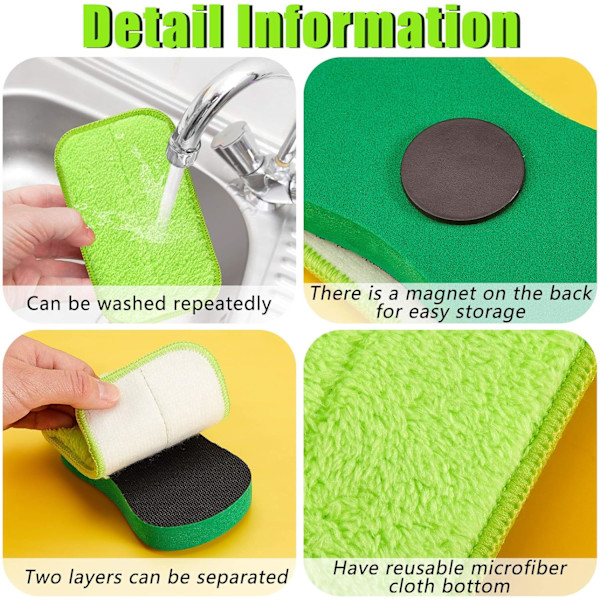 3-pack Mikrofiber Krittavstrykare Tvättsbar Mikrofiber Tavla Torka