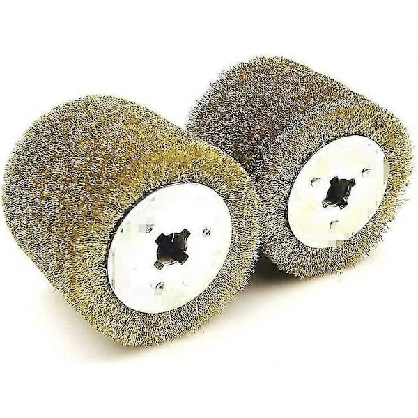 Cirkulär nylonborste, slipande nylonborste 1 st rostfritt hjul, 120*120*110 mm (kornstorlek: grov 0,3 mm tråd)