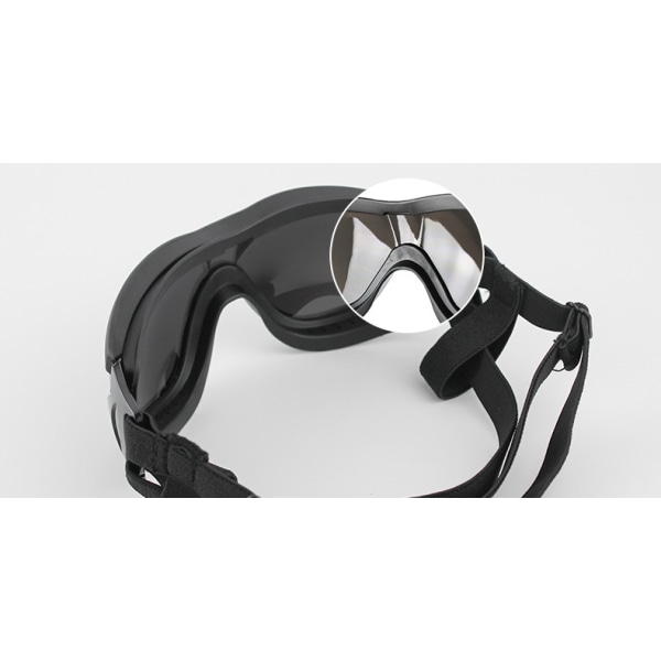 #Hund Solbriller UV-Beskyttende Hund Solbriller Kæledyr Solbriller med Justerbare Remme Hund Solbriller til Mellemstore og Store Hunde.#