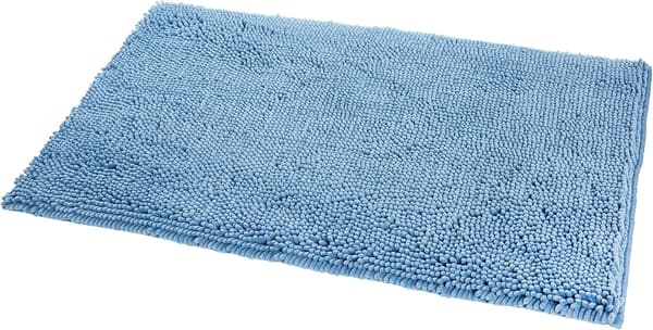 *Halkskyddad hög lugg mikrofiber badmatta 40 x 60m Blå*