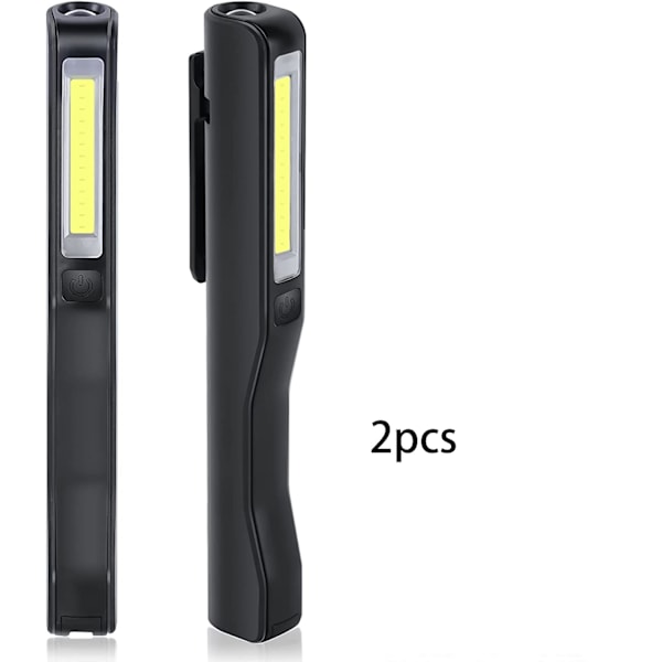 Latautuva LED-työvalo, 2 kpl 350 lumenin COB-mekaanikkovalo