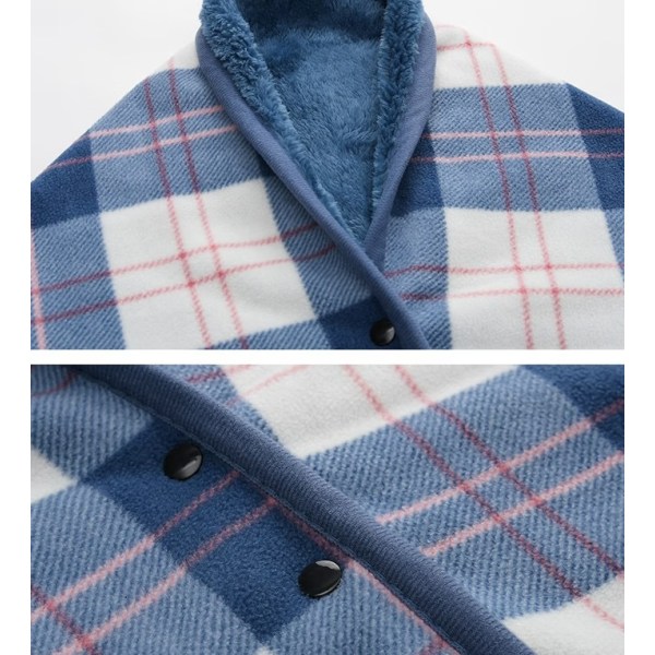 Polar fleece nap kappe tæppe dobbelt lag tykkere tæppe