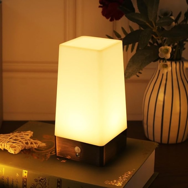 Table lamp, retro LED night light, bedside lamp with sensor