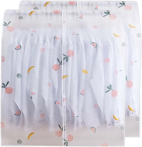 *Vaatepäällinen, läpinäkyvä suojavaatepäällinen, 2 kpl, PEVA*