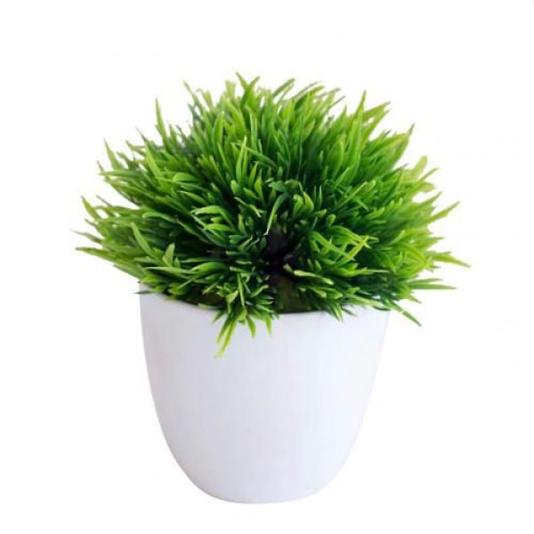 #Konstgjord bonsai konstgjord grönt gräs Bonsai konstgjord växtkontor 1 stycke#