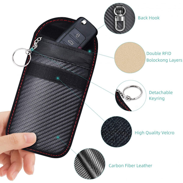 #Kolfiberplånbok för män, flip magic RFID-blocker RFID-teknik#