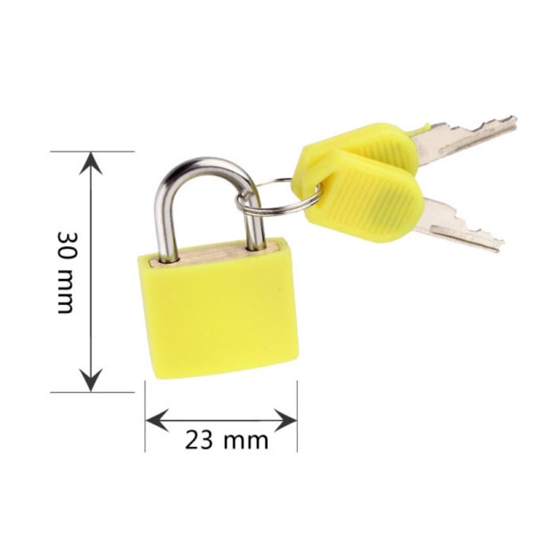 /#/Pack Luggage Padlock with 2 Keys Small Luggage Padlock Mini Luggage Padlock Keyed Lock for Backpacks Suitcases Collective Lock/#/