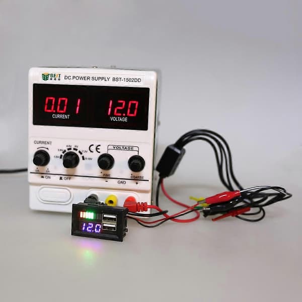 Blå LED Digital Display Voltmeter Mini Spændingsmåler Volt Tester Panel Til DC 1