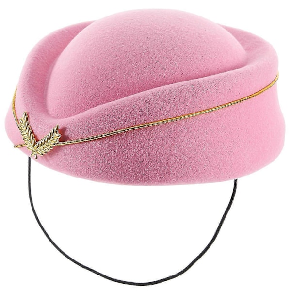 Stewardesse Hat Flyvertinde Kostume Dekor Fly Hostesse Hat Cosplay Uniform Hat