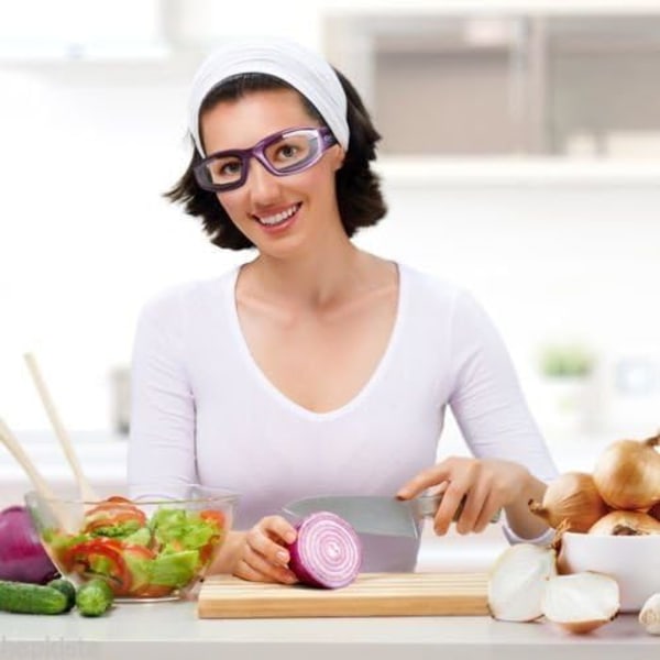 *No Tears Onion Glasses Kitchen Grilling Glasses, Purple*