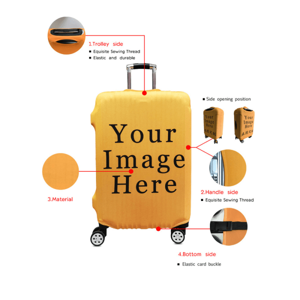 #Rejsebagagedæksel Kuffertbeskyttertaske Passer til 26-28 tommer bagage#