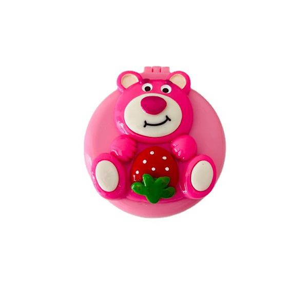 Rosa, Professionell Mini Resehårborste, Kompakt Vikbar M