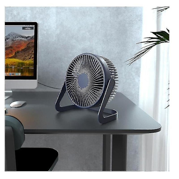 Liten USB-fläkt Skrivbord 5 tum Plug In Mini Tyst Kontor Student Sovsal Skrivbord Liten Fläkt|fläktar
