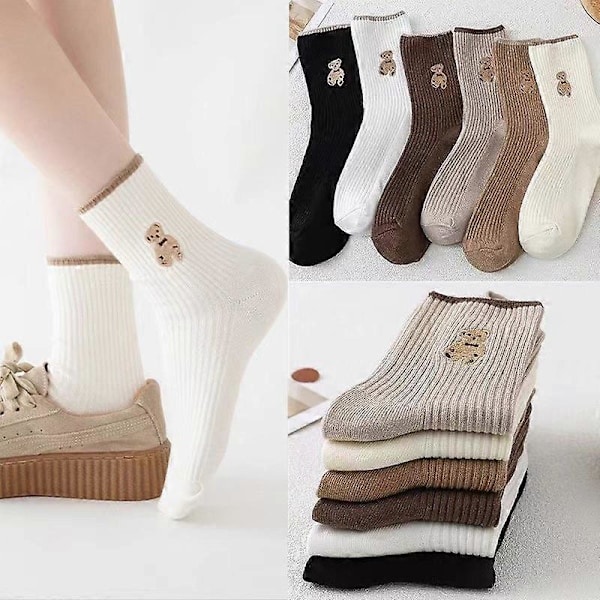 Söta Mode Damsockor, Roliga Nya Ankelstrumpor, Julklappar för Kvinnor, 10 Par