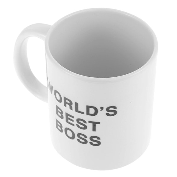 350ml Keramisk Mugg Dunder Mifflin Världens Bästa Chef Vattenkopp Personlighet Kontor Kaffekopp (Vit)