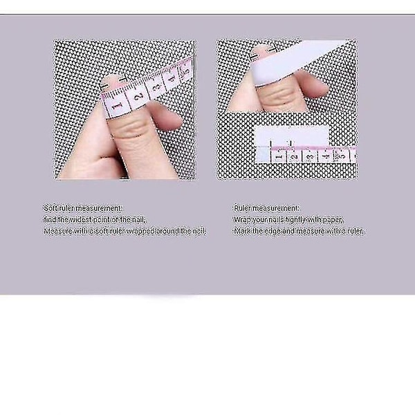 Manicure med panser Spar Katteøje Hænder og Fødder Manicure Patch Falsk Neglesæt med Panser