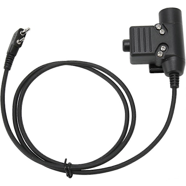 Radio Headset Adapter - Trykk-for-å-snakke Klar Lyd Walkie Talkie Øretelefonadapter for Erstatning