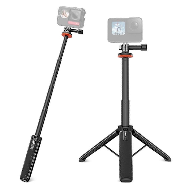 PULUZ Action Camera Förlängningsstativ Selfie Stick Stativ för GoPro (Svart) P2025032600981