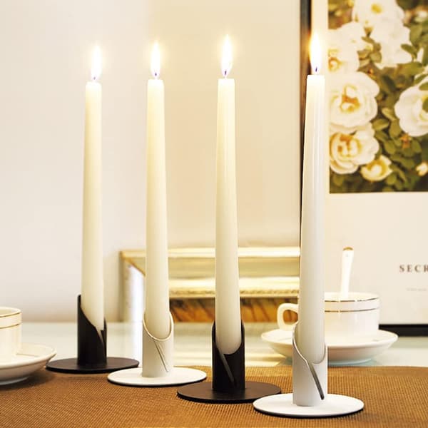 #Lysestake Metall 4 stk Lysmiddag Lysestake#