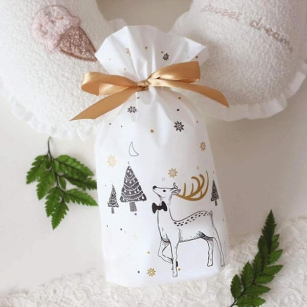 #Paket med 50 julgodispåsar, cellofanpåsar#