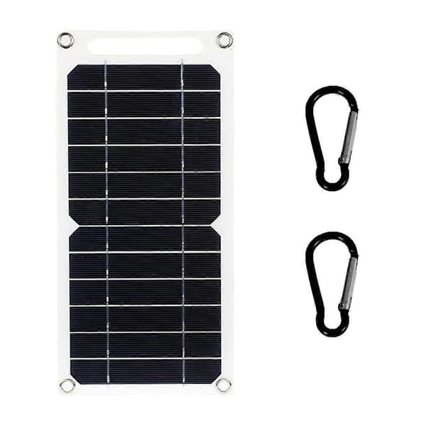 6W Solpanel USB Solcell Utomhus Vandring Batteriladdare System Solpanel Kit för Mobiltelefon Powerbank Klocka