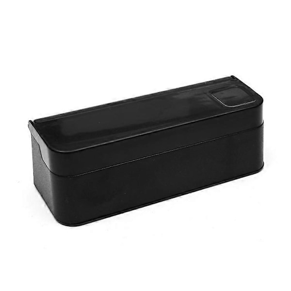 Myntbehållare för bil, organiserare för växel, universell förvaring, myntautomat, kompatibel med de flesta bilar, lastbilar, tillbehör (Svart, 1-pack)