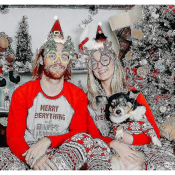 Sött Julhuvud Hatt Toppers/pannband/glasögon Set, för Julfestset9